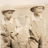I remember dad talking about these outfits send from an aunt (I think).